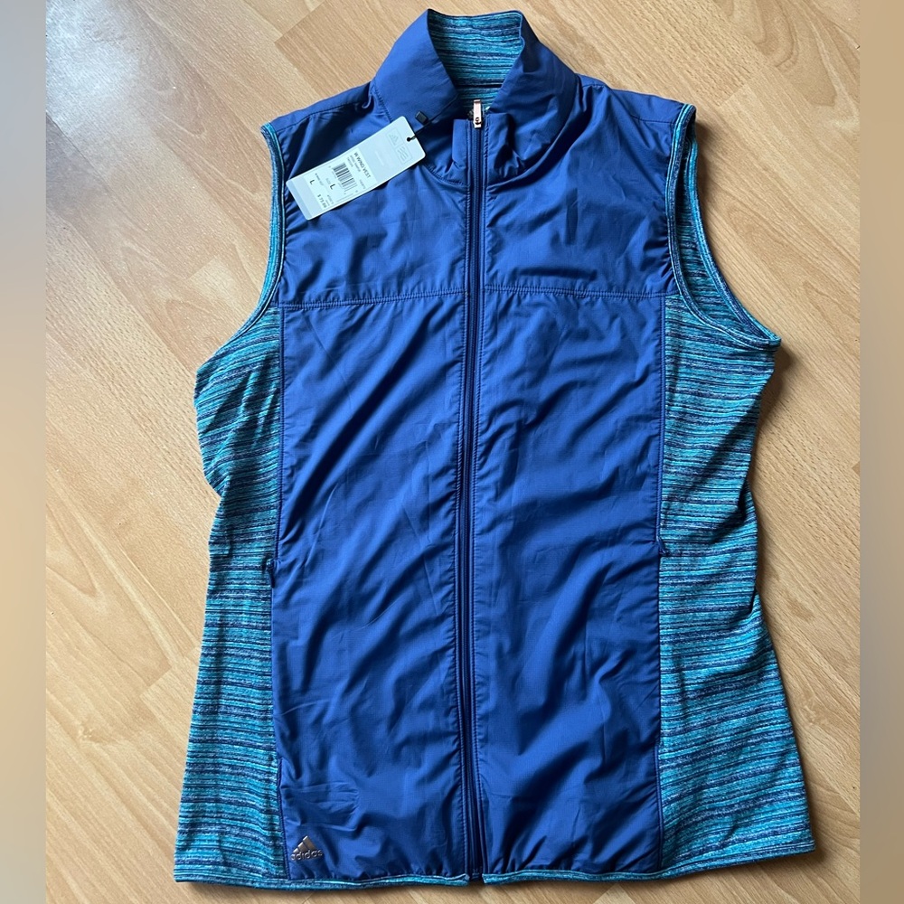 NWT adidas Blue Shell Vest